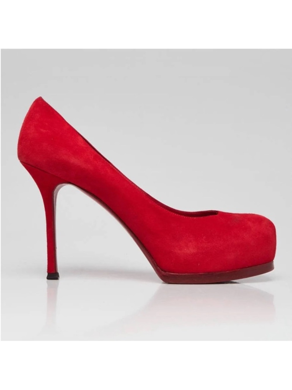 Yves Saint Laurent Suede Tribtoo Platform Pumps